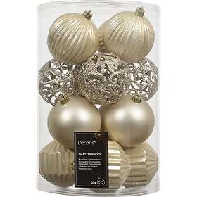 Decoris Säker Julgransdekoration 8cm 16-pack