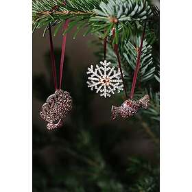 Ellos Home Stjärnskal Karamell Julgranspynt 3-pack