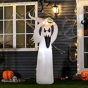 All 844-235V70 Floating Ghost & Pumpkin Halloween Decoration 180cm