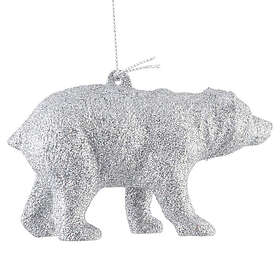 Hedlunds of Sweden Silvrig Björn Julgransprydnad