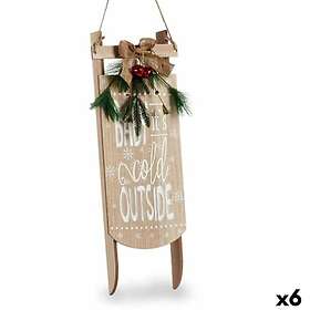 Krist+ + Hängande Släde Dekoration 20x5x69cm 6-pack (Beige)