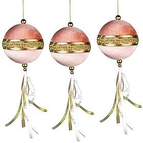 SHATCHI Décorations d'arbre de Noël 9cm lot de 3