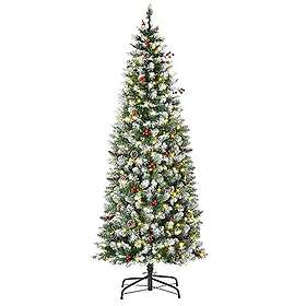 Homcom Artificial Tree Grön och Vit 180cm
