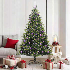 vidaXL Hinged Tree Green 180cm 300 LEDs