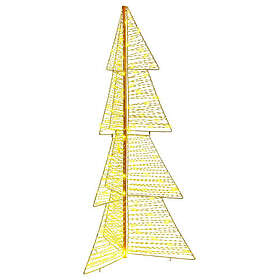 vidaXL Artificial Tree White 150cm 160 LEDs