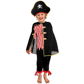 PartyDeco STR16-116 Piratkapten Maskeraddräkt (Barn)