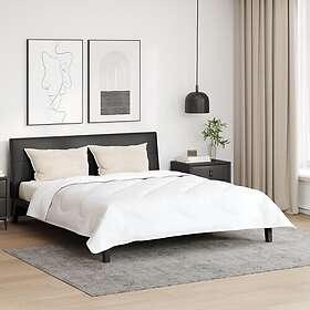 vidaXL Duntäcke med Kuddar Quilt & Comforter Set Vit 3378150