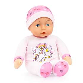 Bayer Design First Baby Doll Mjuk Kropp 30cm Rosa Enhörning 93029AB