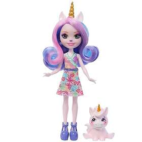 Enchantimals Sunshine Beach Ulia Unicorn Docka och Pacifica Husdjursvän HRX84