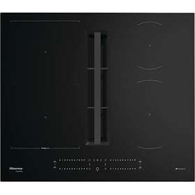 Induction hob with integrated extractor