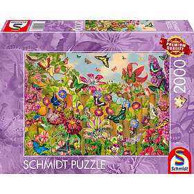 Schmidt Spiele Förtrollande fjärilsträdgård 2000 Bitar