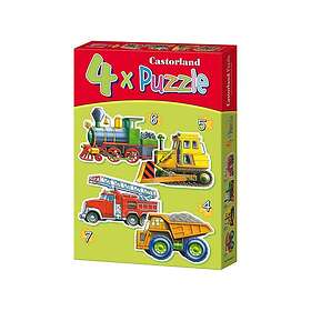 Castorland Fordon 4 Pussel Set