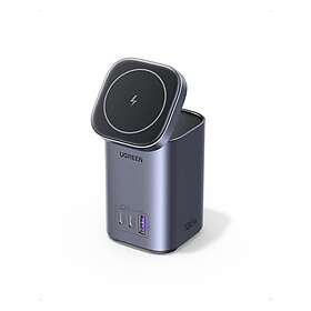 Ugreen Nexode USB-C Laddare 100W Qi2 Trådlös Laddare 15W GaN 4-i-1 Laddstation