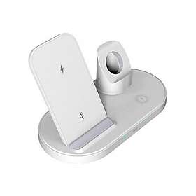 We Apple 3-i-1 induktionsladdningsdocka Vit DOCKAPP3EN1BL