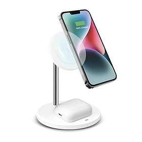 SBS 2-in-1 trådlös laddningsstation 15W MagSafe Magnetisk