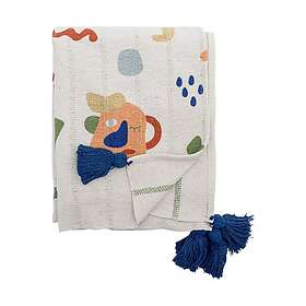 Bloomingville Sylvie bomullspläd 130x160 cm Natur