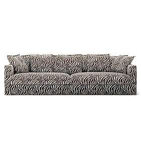 Decotique Le Grand Air 4-sitssoffa Klädsel Linne Zebra