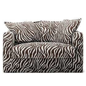 Decotique Le Grand Air Slipcover Love Seat Linen Zebra