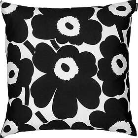 Marimekko Pieni Unikko Kuddfodral Svart/Vit 50x50cm