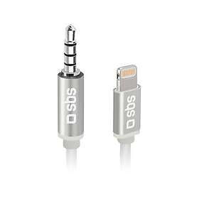 SBS TEADAPTIPJACK35W Lightning till 3,5 mm Jack-adapter