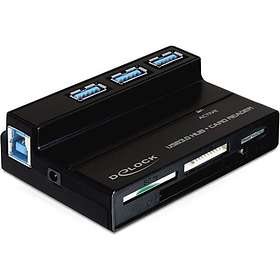DeLock USB 3.0 All-in-1 Card Reader with USB Hub (91721)