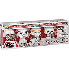 Funko POP! Star Wars 5 Pack Dark Vador, Stormtrooper, Boba Fett, C-3PO, R2-D2