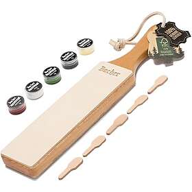 Bacher Premium Läderstrop Paddelhandtag Trä