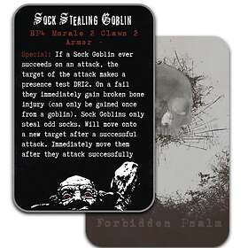 Forbidden Psalm Miniatures Game: Monster Reference Deck