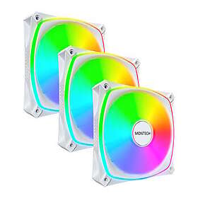 Montech RX120 Pro ARGB PWM Hvit 120mm 3-pack