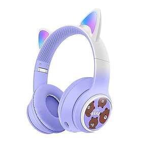 MTK Glödande kattöron On-Ear Trådlöst Gaming Headset