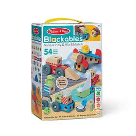 Melissa & Doug Blockables Playset Vehicles 6074902 54pcs