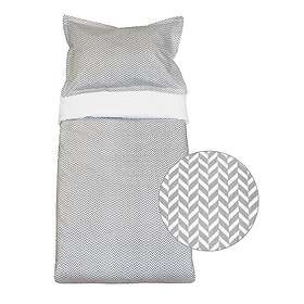 Vinter & Bloom Påslakanset Spjälsäng Herringbone Charcoal Grey