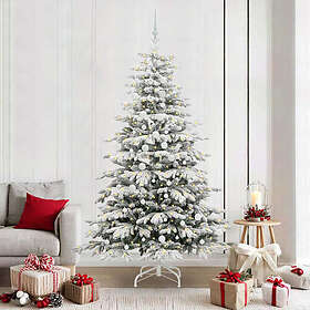 vidaXL Artificial Tree Hinged White 210cm