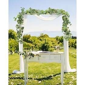 Zounin SRG-002 Eukalyptusgirlang med vita blommor 1.8m