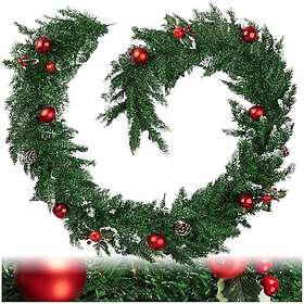 TecTake 403315 Julgirlang med kulor och kottar 2.7m