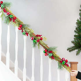 Festive P047079 Christmas Garland with Christmas Balls 1.5m