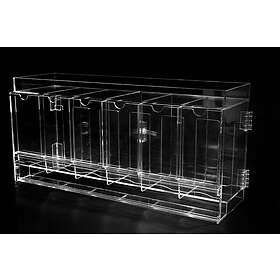 The Acrylic Box Premium 6 Slot Akryl Pakke Dispenser