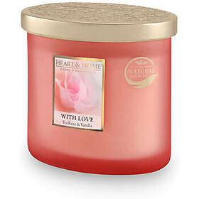 Heart and Home Ellipse 2 Wick Bougie Parfumée Avec Amour 40h