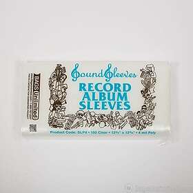 Bags Unlimited SLP4 12 Tommer Double LP Jacket Sleeves No Flap 100 Stk Clear