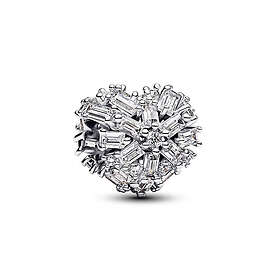 Pandora Moments Glitrende hjerte sjarm Sterling Silver 794240C01