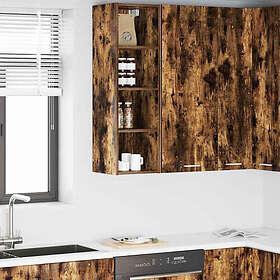 vidaXL Hängande skåp Rökt ek 30x29,5x100cm Konstruerat trä 884462