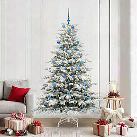 vidaXL Artificial Tree Hinged White 210cm