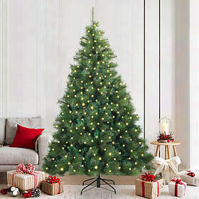 vidaXL Artificial Tree Green 210cm 300 LEDs