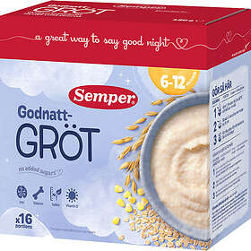 Semper Godnatt Gröt Natural 6 -12m