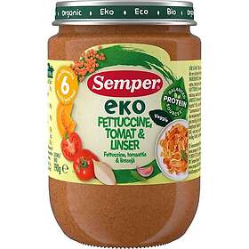 Semper EKO Fettuccine Tomat & Linser 6 månader 190g