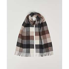 Amanda Christensen Merino Wool Block Check Scarf