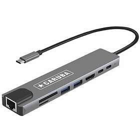 Caruba Hub USB-C 8-en-1 avec Ethernet CUSB-10