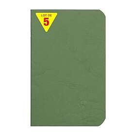 Clairefontaine Age Bag Collection 5-pack Häftade anteckningsböcker 9 x 14 cm Linjerade