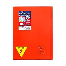 Clairefontaine Koverbook Häftad Anteckningsbok A4 Linjerad 2-pack