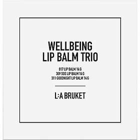 L:A Bruket Wellbeing Läppbalsam Trio